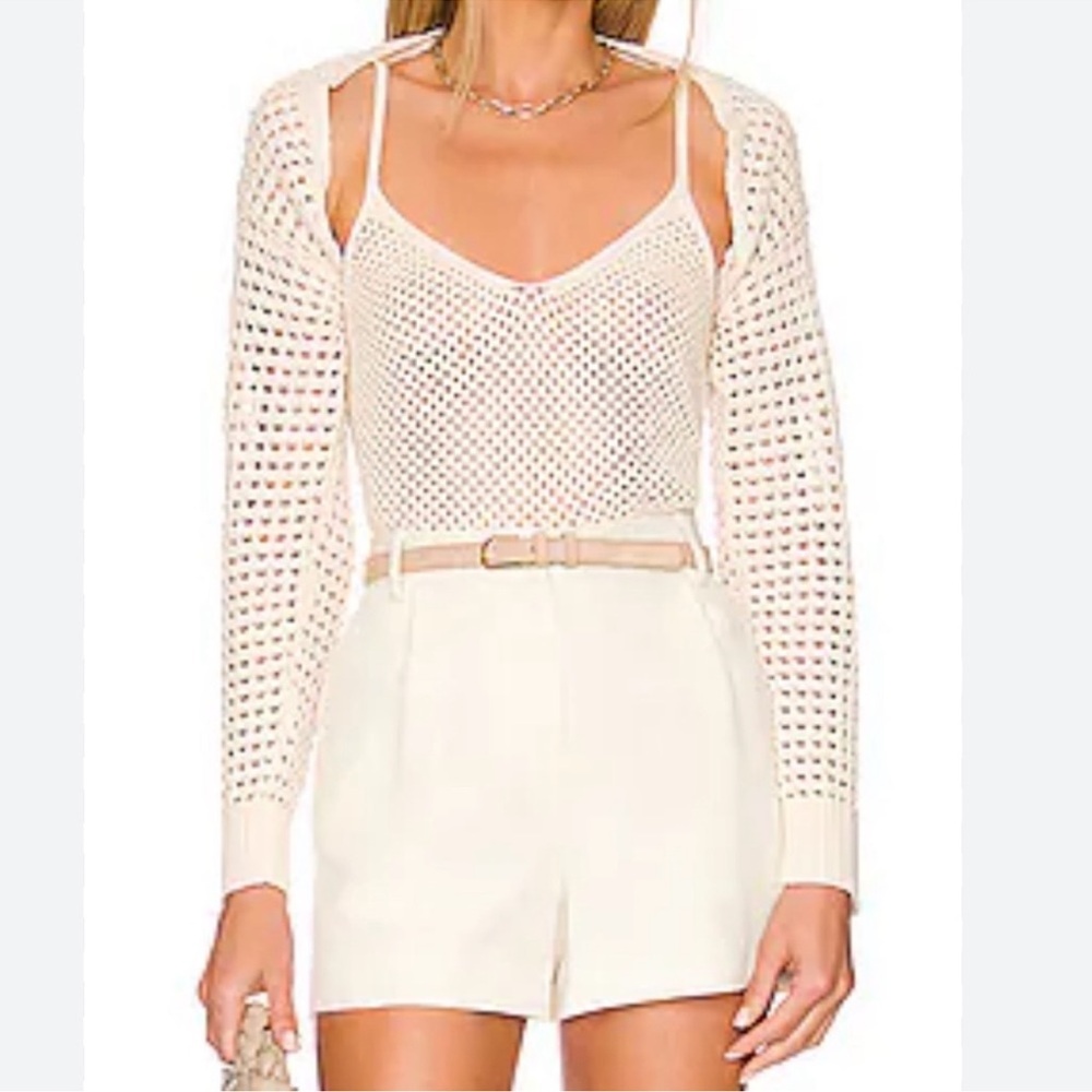 L’Agence Crochet Sammy Tank and Sweater S